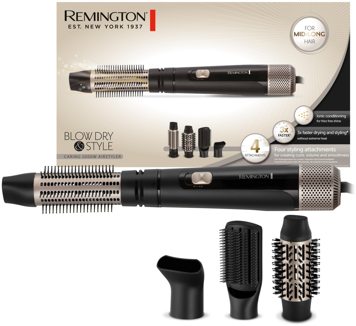 Remington AS7500 фен-щетка 1000 Вт