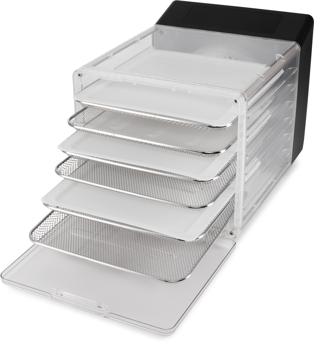 Электросушилка Hyundai HYFD-8800 прозрачный, черный