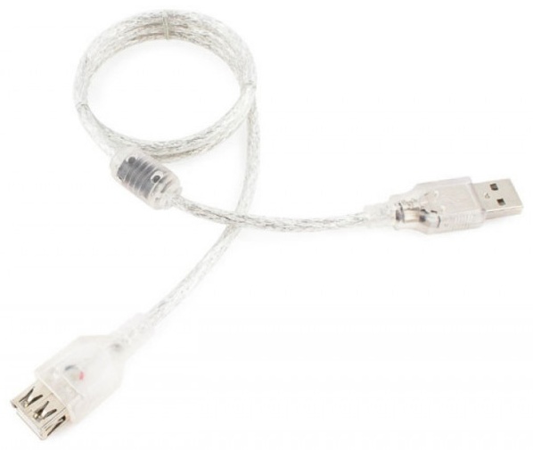 Кабель Cablexpert USB 2.0 A - USB 2.0 A CCF-USB2-AMAF-TR-0.75M 0.75 м, серый