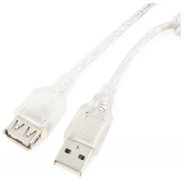 Кабель Cablexpert USB 2.0 A - USB 2.0 A CCF-USB2-AMAF-TR-0.75M 0.75 м, серый