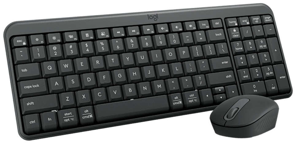 Клавиатура Logitech MK250 920-013853, черная + мышь