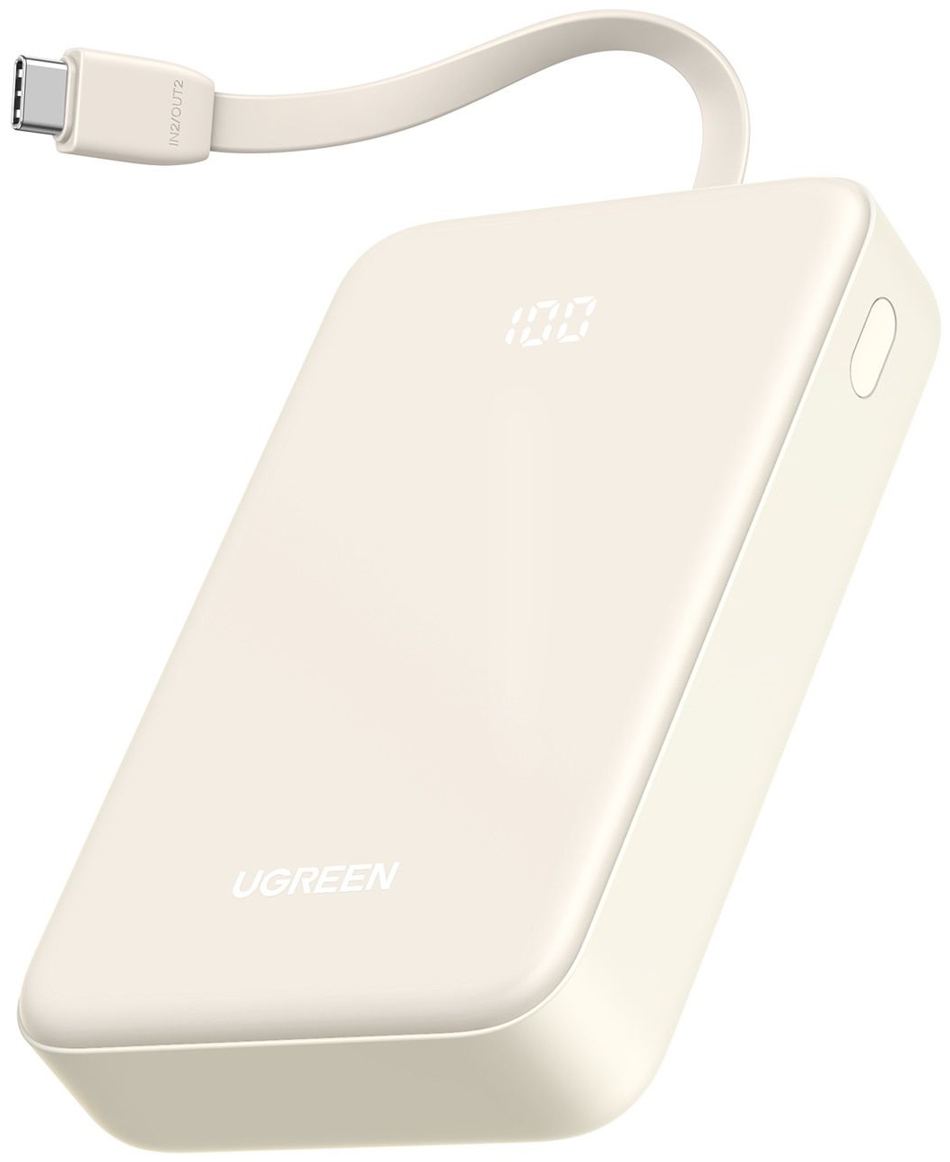 Внешний аккумулятор Ugreen PB521 20000 мАч 30 Вт бежевый