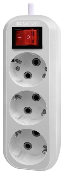 Сетевой фильтр Defender L330/99360 5 м