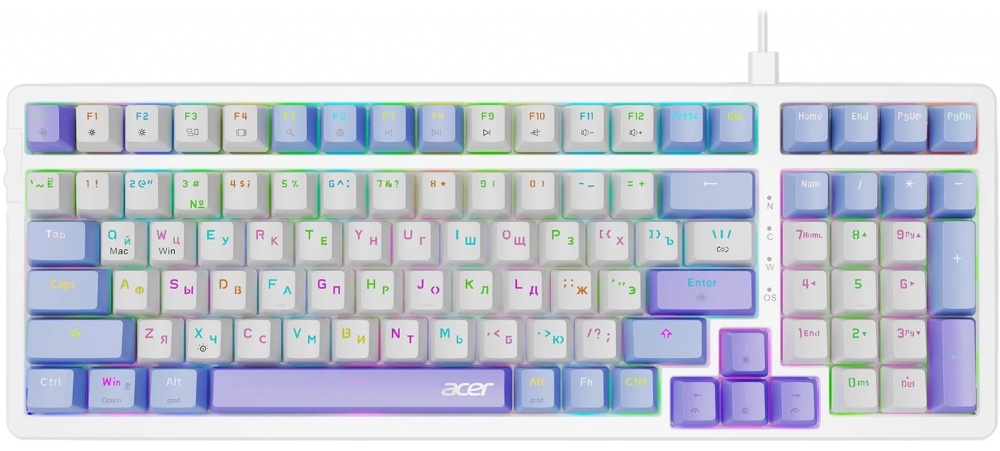 Клавиатура Acer OKW304 ZL.KBDCC.01V, фиолетовая