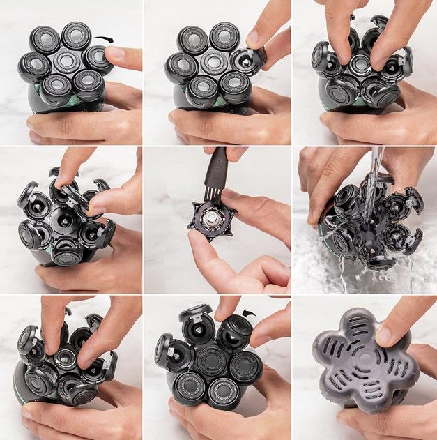 Электробритва Cecotec PrecisionCare Skull Shaver/4443 роторная