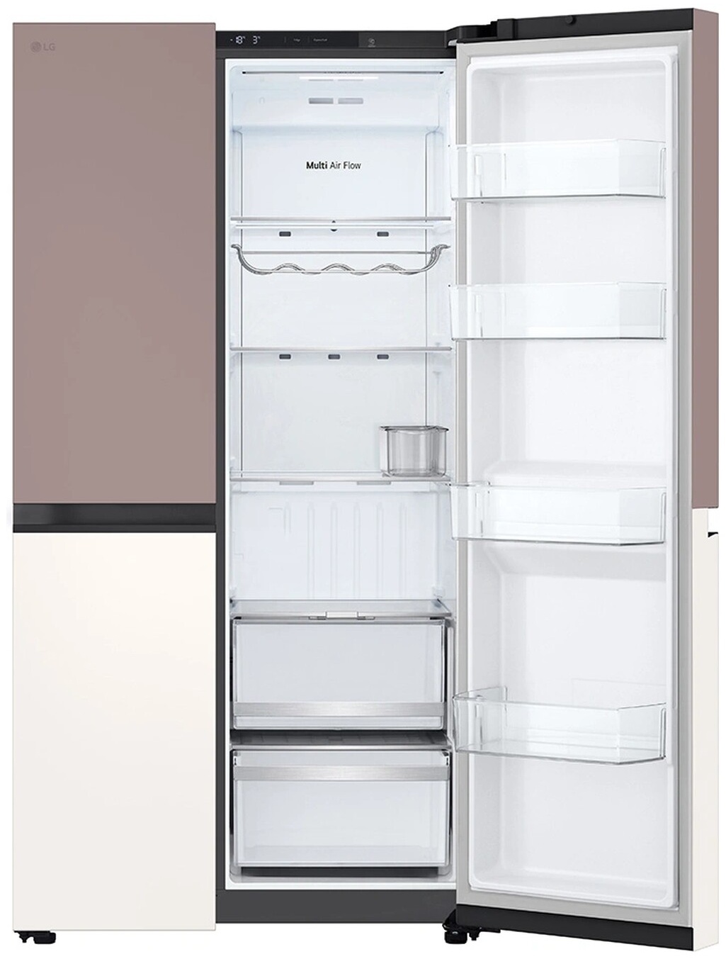 Холодильник LG GC-B277BPUM бежевый
