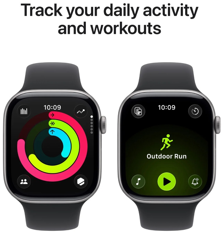 Смарт-часы Apple Watch Series 11 M/L 46 мм серый-черный