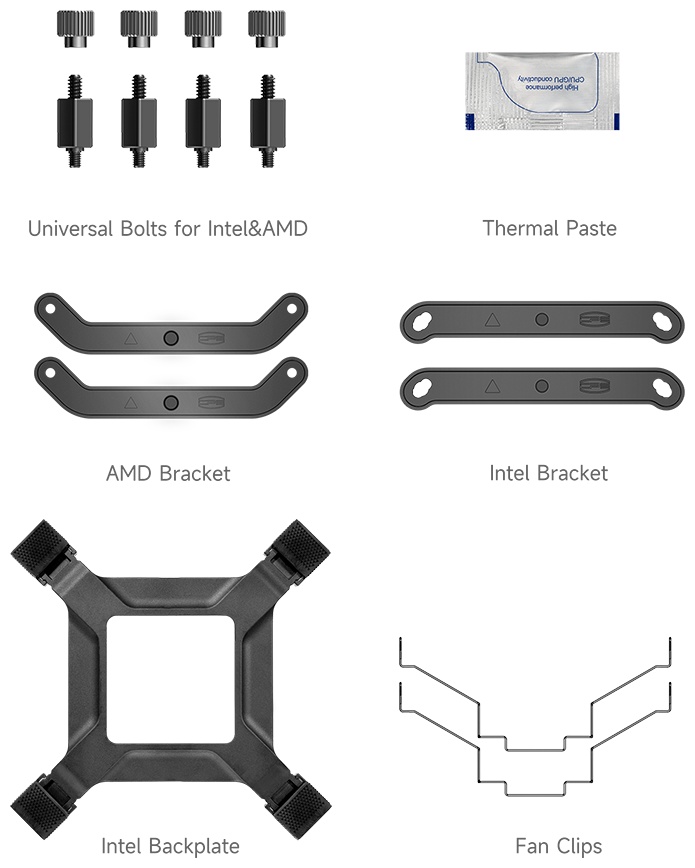 Кулер PCcooler RT500 Digital BK