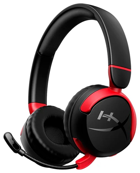 Наушники HyperX Cloud Mini Wireless, черно-красные