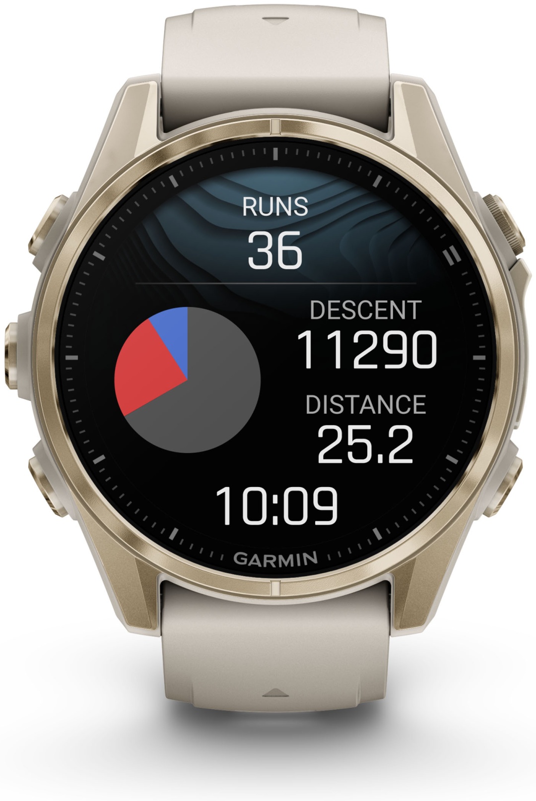 Смарт-часы Garmin Fenix 8 43 мм золотистый-бежевый
