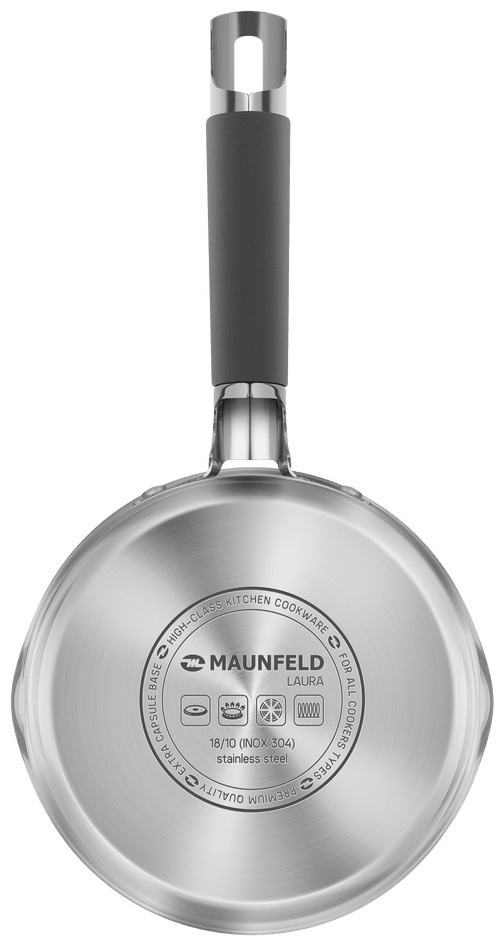 MAUNFELD ковш МSP16S08GR нержавеющая сталь 1.6 л
