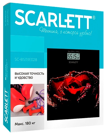 Напольные весы Scarlett электронные SC-BS33E028 до 180 кг