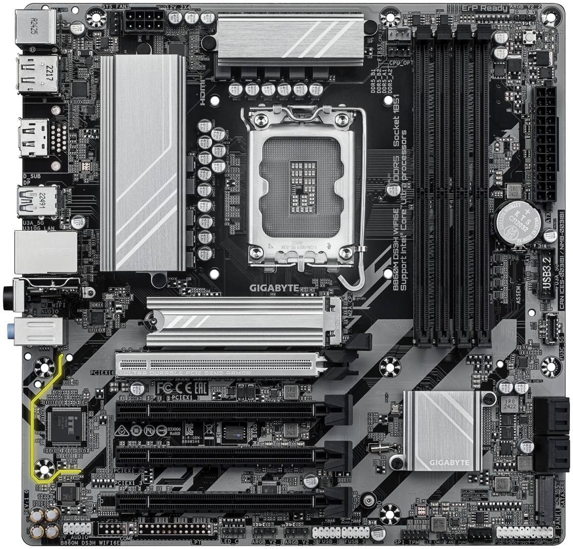 Материнская плата GIGABYTE B860M DS3H WIFI6E