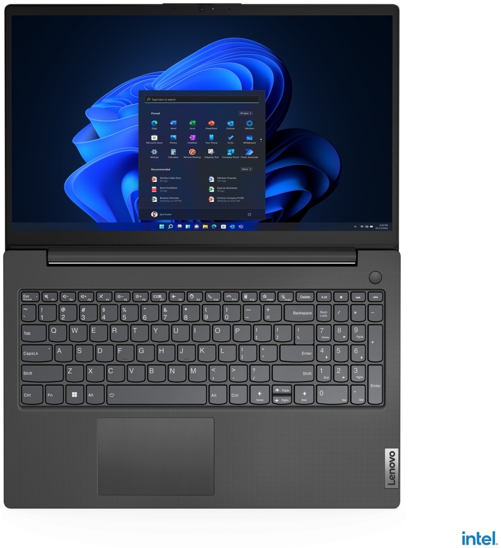 Ноутбук Lenovo V15 G4 IRU 83A100KLRU, черный