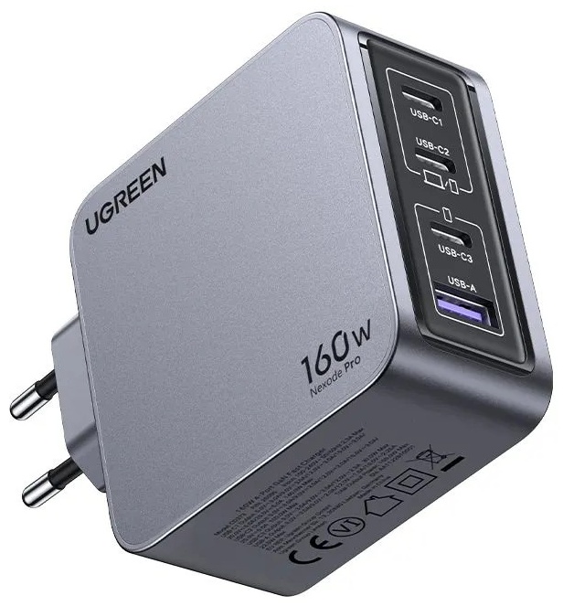 Зарядное устройство Ugreen X763 Nexode Pro 160W серый