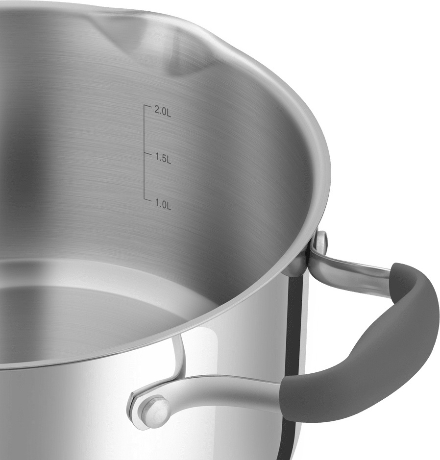 MAUNFELD кастрюля MCS31S08GR нержавеющая сталь 3.1 л