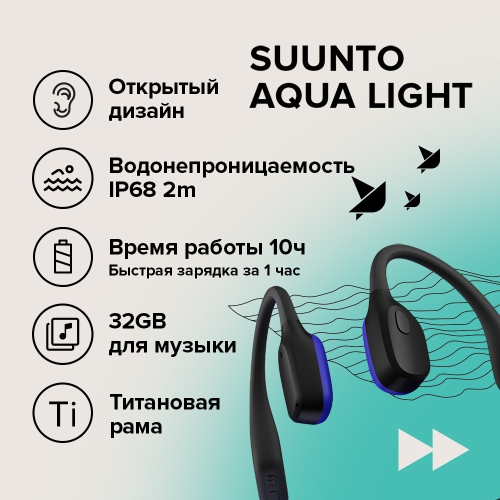 Наушники Suunto Aqua Light фиолетовый