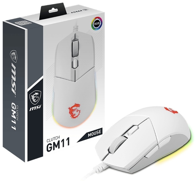 Мышь MSI Clutch GM11 белый