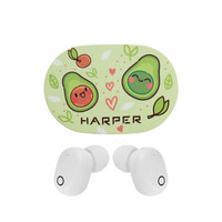 Наушники Harper HB-533 avocado, белые