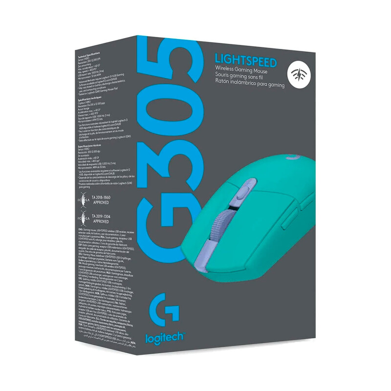 Мышь игровая Logitech G305 Lightspeed Mint 910-006378, беспроводная