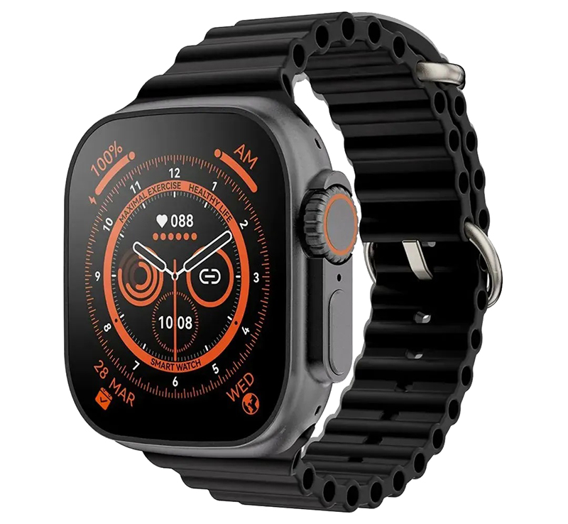 Смарт часы HK8Pro Max LCD Amoled черные