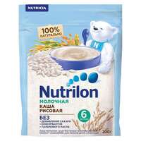 Каша Nutrilon молочная рисовая, zip-lock, 200 г