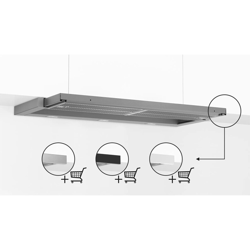 Вытяжка Bosch DFR097A52, серебристая