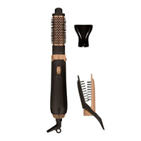 Фен-щетка Rowenta Promo CF7826F0, черно-золотая