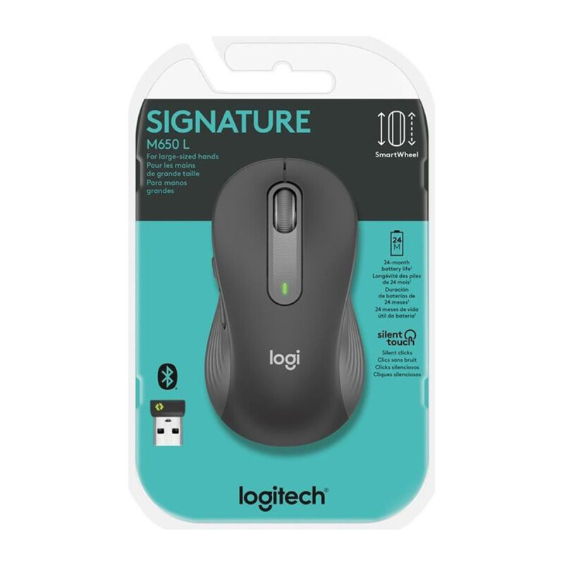 Мышь Logitech Signature M650 L 910-006236 Graphite, беспроводной