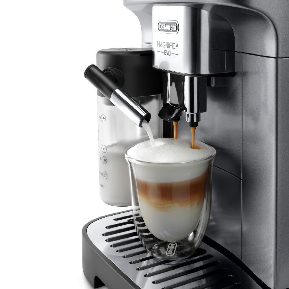 Кофемашина Delonghi  Magnifica Evo ECAM 290.61.SB, металлик, черная
