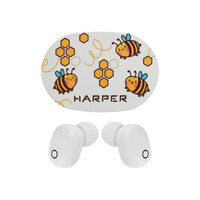 Наушники Harper HB-534 bee, белые