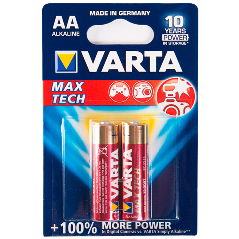 Батарейки Varta Maxi-Tech 1,5V AA 4706, 2шт