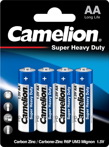 Camelion Super Heavy Duty AA R6P-BP4B 4 дана батареясы