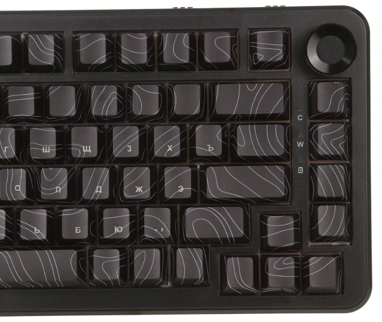 Клавиатура Ajazz AK820 Max Ultra Magnetic Powder Switch, черная