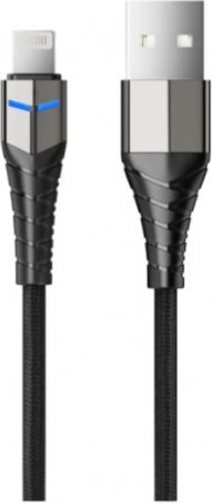 Кабель Accesstyle Lightning, 1 м, AL24-F100LED черный