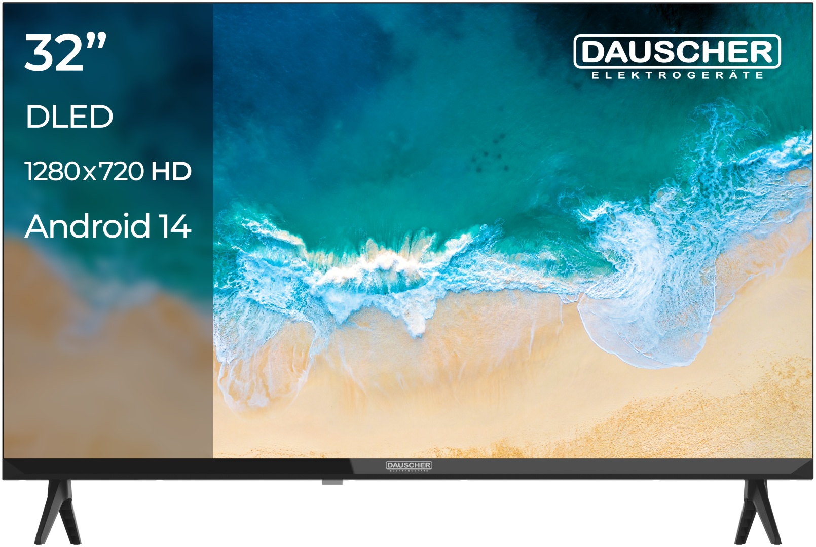 Телевизор DAUSCHER DA32HD 81 см черный