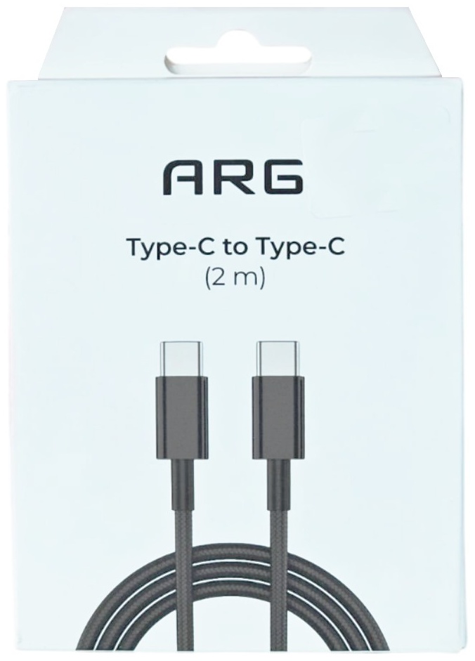 Кабель ARG USB TypeC (M), 2 м, TC2 черный