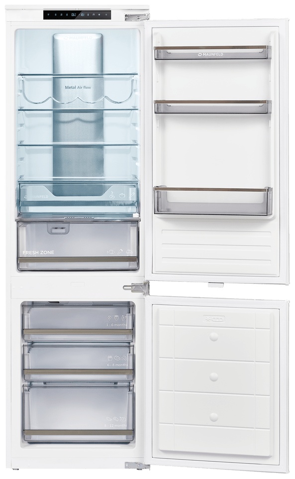 Холодильник MAUNFELD MBF17754NFWHGR LUX Inverter белый
