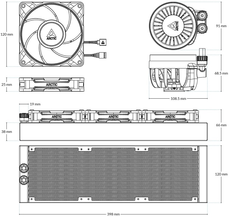Кулер Arctic Liquid Freezer III Pro 360 A-RGB ACFRE00184A