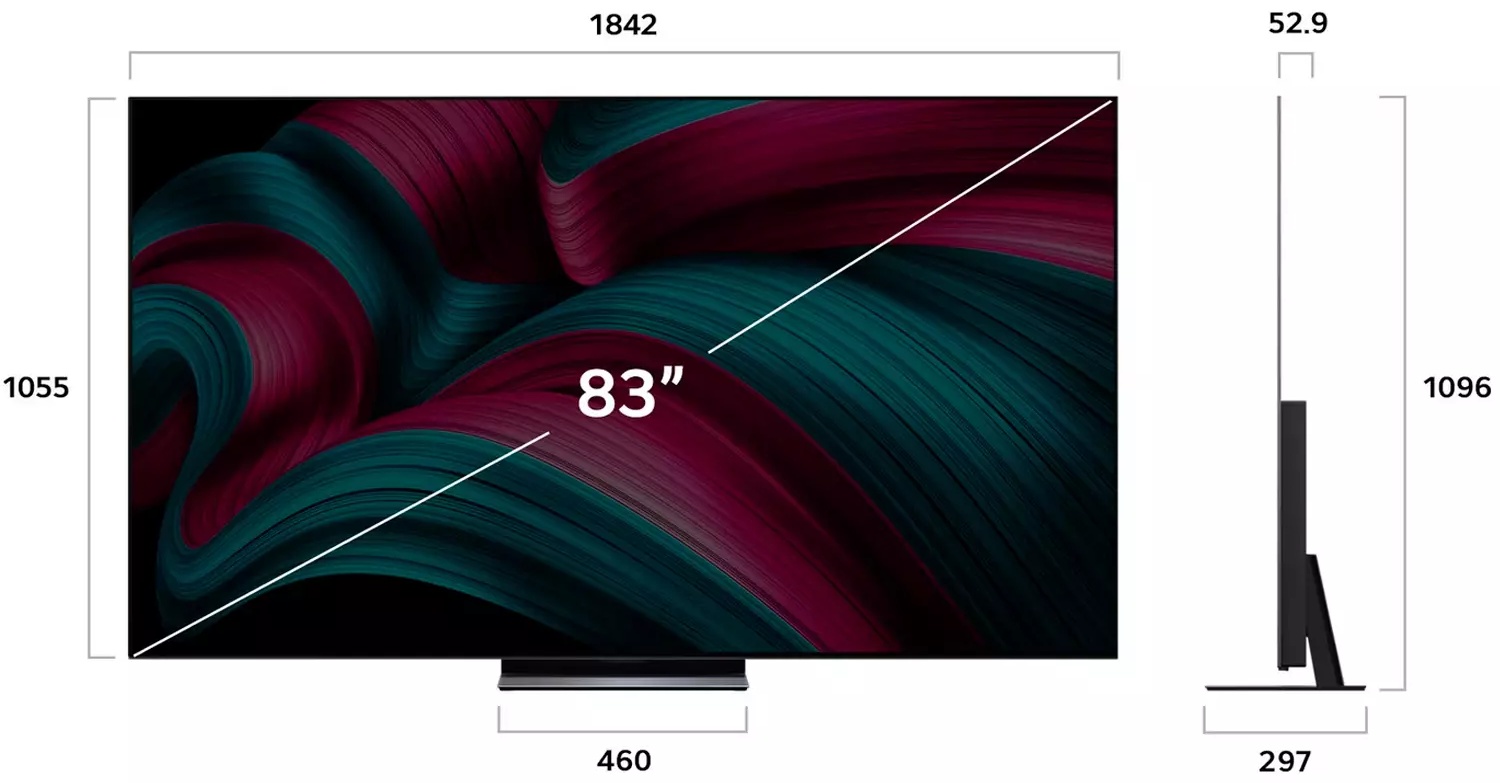 Телевизор LG OLED83C5RLA 211 см черный