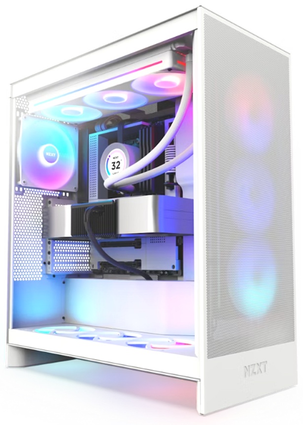 Корпус NZXT H7 Flow RGB CM-H72FW-R1 белый