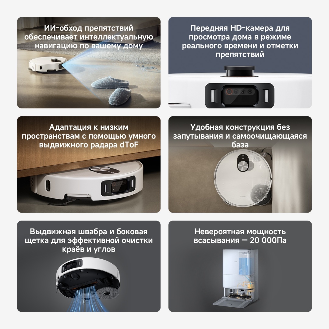Робот-пылесос Xiaomi Robot Vacuum 5 Pro EU OV21GL белый