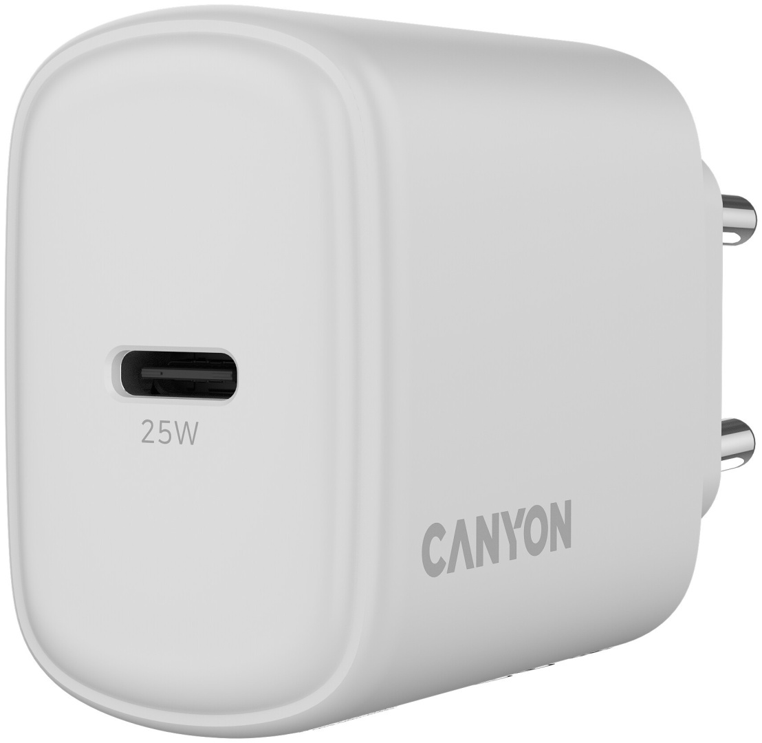 Зарядное устройство Canyon OnCharge 250 CNE-CHA250-01 USB Type-C 25 Вт белый
