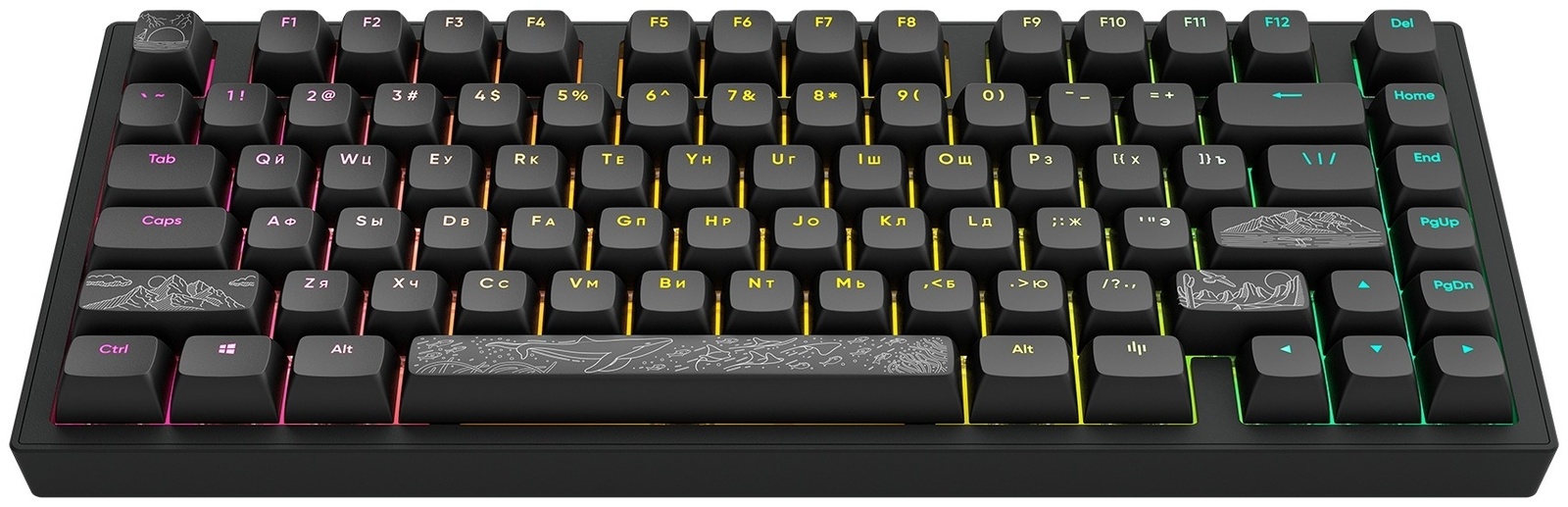 Клавиатура DARK PROJECT ALU81A Terra Nostra черный