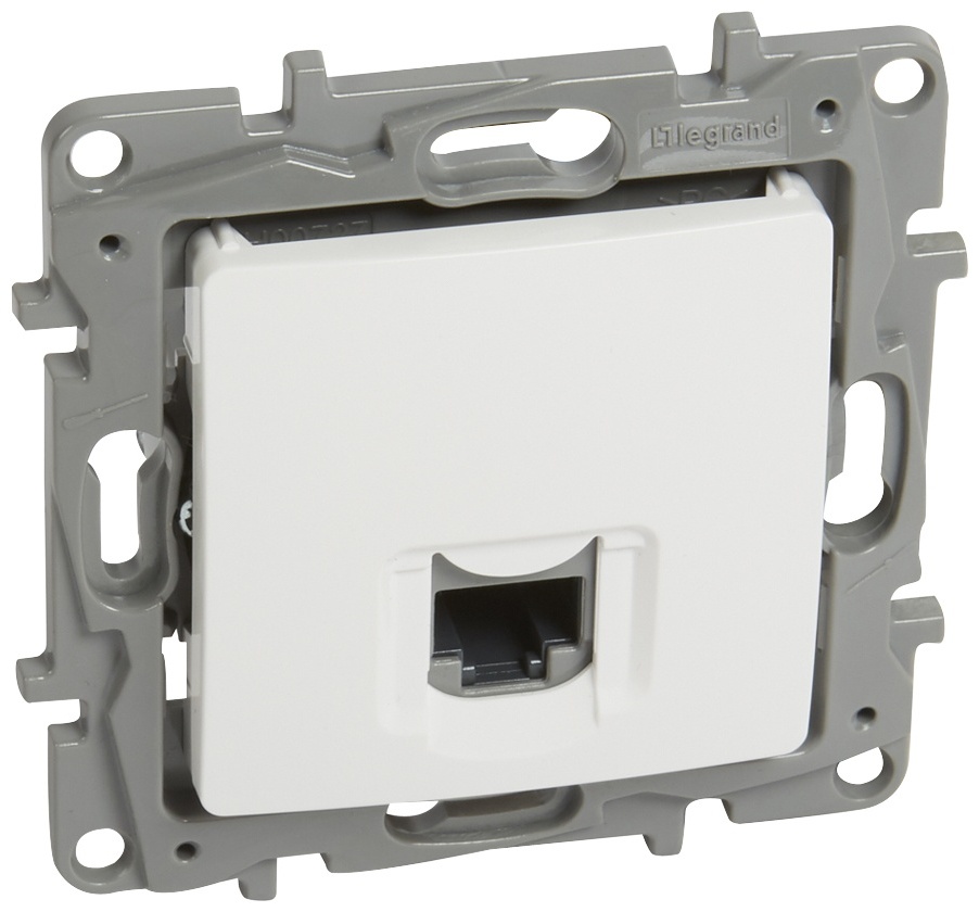 Компьютерная розетка Legrand Niloe 764571 (RJ45), белая