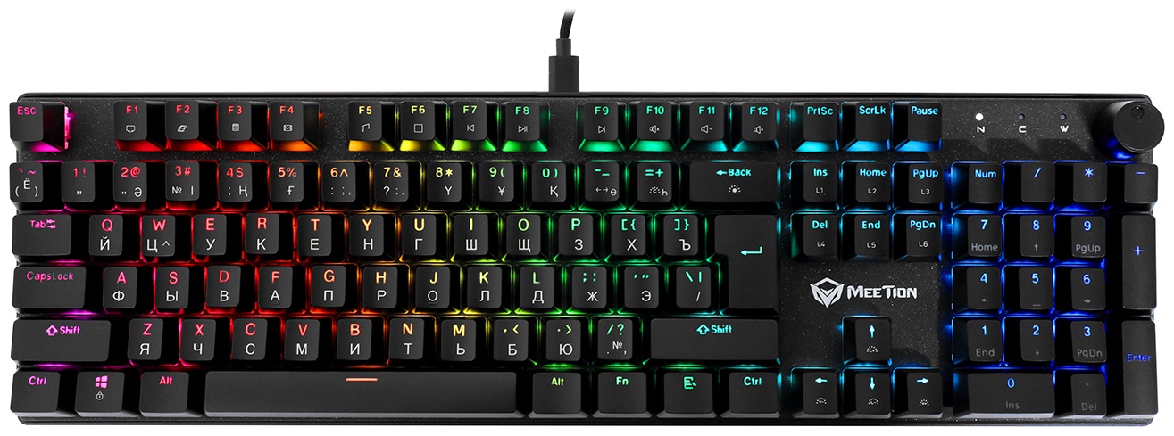 Клавиатура MeeTion MK009RD черный