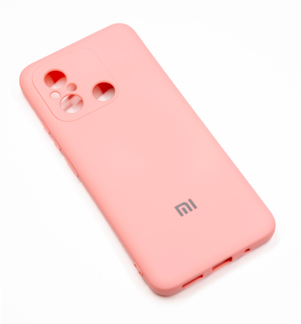 Чехол для мобильного телефона Xiaomi Redmi 12 каучук розовый