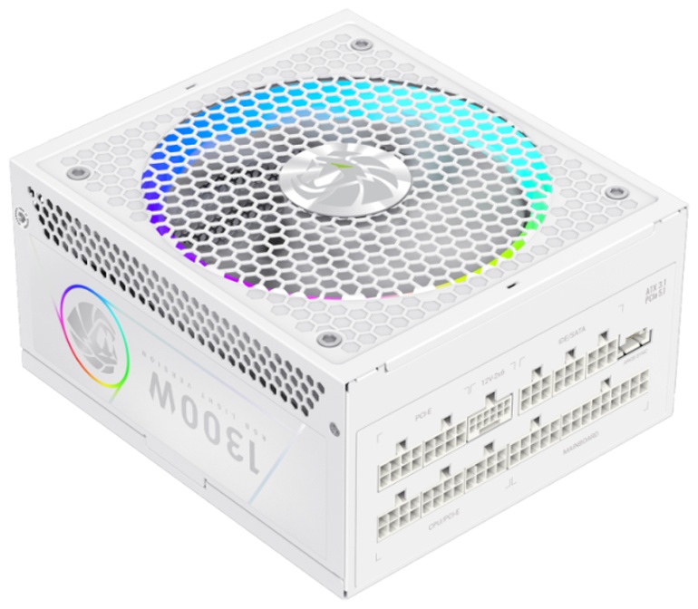 Блок питания Game Max RGB PRO 1300P WH Platinum 1300 Вт