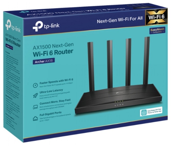 Wi-Fi роутер TP-LINK Archer AX18