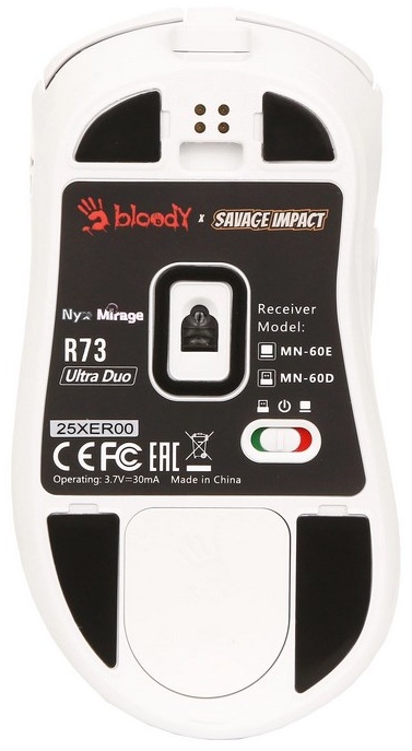 Мышь A4Tech R73 Ultra Duo Nyx Mirage белый